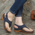 Summer Women Fashion Clip Toe Wave Embroidery Sandals. 