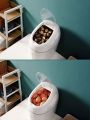 Rice Bucket Automatic Cereal Dispenser Storage Box Kitchen Food Tank Rice Container Organizer Grain Storage Cans With Measuring Cup. 
