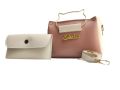 2Pcs Women's Handbags Set - Stylish Crossbody and Shoulder Bags, High-Quality PU Rexine, Metallic Handle, Soft Strap, Casual and Formal Use, for All Occasions. 