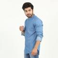 Denizen Banded Collar Shirt Stonewash Shirts Men 34652-0001. 