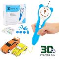 3D Pen with Refill Drawing 3D Printing Doodle Pen USB Rechargeable with Refills School Workshop Pack of 10 Filaments 5 Meter Length. 