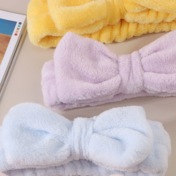 Microfiber Wrist Sweatbands - Absorbent Towel Bands, Comfortable Headbands for Fitness & Makeup/Head band for girls