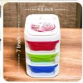 Plastic 3 Layers Mini Desktop Drawer Storage Box (Multicolour). 
