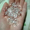 50pcs/lot 12mm Round Flat Back Clear Glass Cabochon High Quality. 