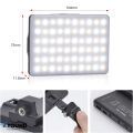 ZYOUND - vl 60bi USB LED Video Light 3 Light Modes and Brightness 10-Level | built-in 2000mAh Rechargeable Dimmable LED Beads Selfie Light with Phone clip | Portable High-quality LED Light for Mobile/Laptop/Ipad/Tablet. 