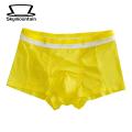 Men Underwear Men's Breathable Mesh Boxer Briefs with Elastic Waistband Lightweight Ice Silk Underwear for Comfort Style Men Boxer Briefs. 