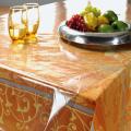 6 Seater PVC( 7.5 x 5 Ft ) Transparent Clear Dining Table Cloth / Cover Plastic Table Cover Protector Sheet Rectangle -. 