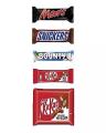 Pack Of 5 Chocolates - 50 Gm - Mars 51 Gm - Bounty 57 Gm - Kitkat 4 Finger 41.5 Gm - Kitkat 2 Finger 20.5 Gm. 