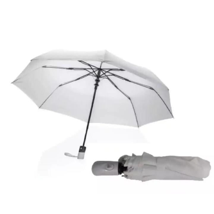 White/Black Folding Umbrella High Quality, Sunny foldable umbrella Strong Handle for man & woman, Travelling Umbrella