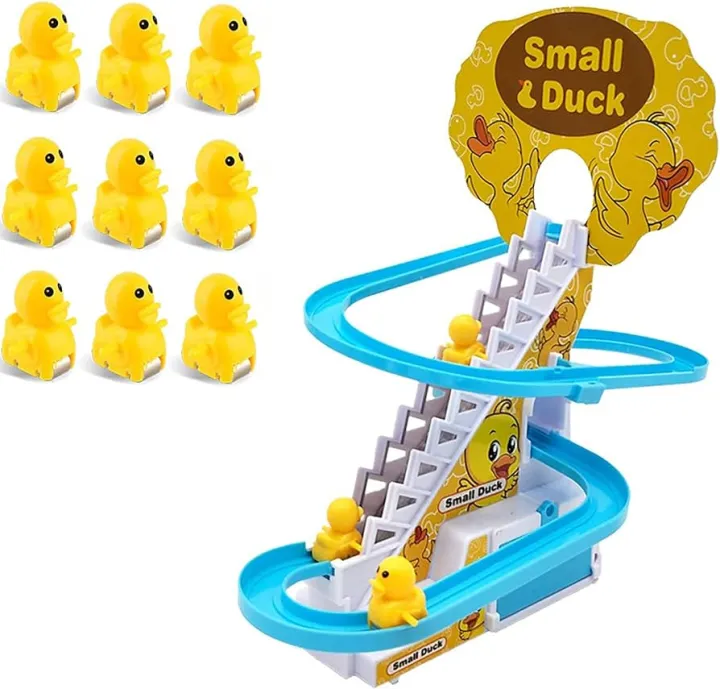 Electric%20Duck%20Climbing%20Stairs%20Toy%20Children%20Roller%20Coaster%20Toy%20Set%20With%20Flashing%20LED%20Light%20Easy%20To%20Install%20And%20Carry%20-%20Image%205