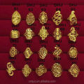 Simple Designs Jewelry Men Rings Plated Gold Rings Jewelry Women 24K Saudi Arabia Adjustment Wedding Ring. 