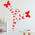 WallsArtstore Pack of 50 BUTTERFLIES Stickers Pvc colour Wall Stickers for kids bedroom wall decoration butterfly wall art. 