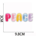 Pink Series Patches for Clothing Cheetah Mixed Embroidery Cloth Sticking Cartoon Smiling Face Love Patch Sticking Motifs. 