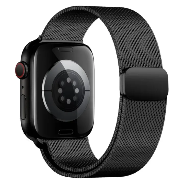 Black%20%7C%20Apple%20Watch%20Milanese%20Magnetic%20Loop%20Strap%20%7C%20Stainless%20Steel%20Band%20%7C%2042mm%20/%2044mm%20/%2045mm%20-%20Image%203