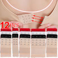 3/6/12pcs Bra Extender for Women's Elastic Bra Extension Strap Hook Clip Expander Adjustable Belt Buckle Intimates Accessories. 