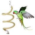 2 pack Bird Perch set Sandy stone perch Natural Wood Parrot Perch Bird cotton Rope perch parrot  Stand Cage Chewing pet Grinding for Beak Feet Grinding Nails Trimmed Toy for cage love birds finches Budgie sun conure cocktail Macaws. 