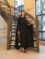 02 Pcs Shrug Lace Style 2-Pcs Silk Stiched Suit Stitched Long Silk Dress For Women Elegant Party Wear Cape Maxi 2-Piece Cape Dress In Town A long cape silk maxi. 