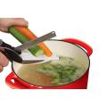 Best Quality 2 in 1 Clever Cutter Food Chopper Kitchen Scissors Smart Kitchen Shears Vegetable Slicer Dicer with Cutting Board. 