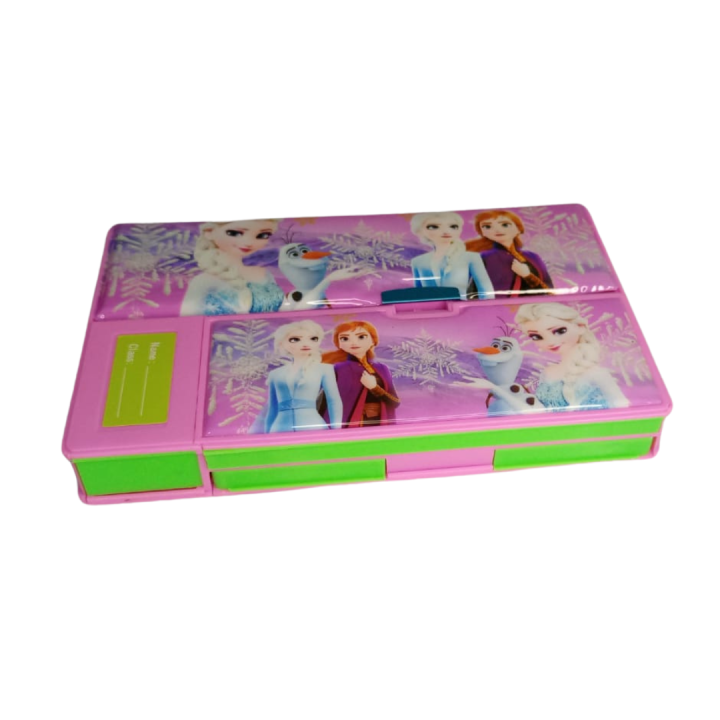 Jumbo Geometry Pencil Box | Kids geometry box | frozen geometry box with calculator | calculator geometry box | Girls geometry box