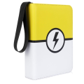 Trading Card Binder with 50 Removable Sleeves - Can Hold 400 Cards, Premium Card Holder Folders, Card Album Easy to Use Yellow. 