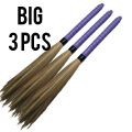 NH Product ( 3 Pcs) Broom Stick Phool Jharoo Jharu Feathers Broom Sweepers Feathers Broom. 