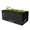 Large Rectangular Fabric Grow Bag / Plant Bed / Kiyari Rectangle Grow Bag / Plant Bag for Kitchen Gardening 12 Gallons / 22x11x11 inches by Victoria Store. 