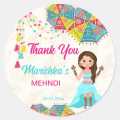 100 Pcs Modern Wedding Mehndi Favor stickers. 