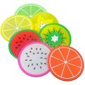 Fruit Shape Tea Coater Placemat Cup Mat Pads Coffee Mug Drink Coasters Fruit Shapes Coaster Tableware Placemat Coffee Pads Silicone Drink Holder Mat Multicolor. 
