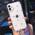 Fashion Love Heart Transparent Soft Phone Case For iPhone 11 13 14 Pro MAX X XS XR 12 Mini 7 8 plus SE2020 Cute Wave point Cover. 