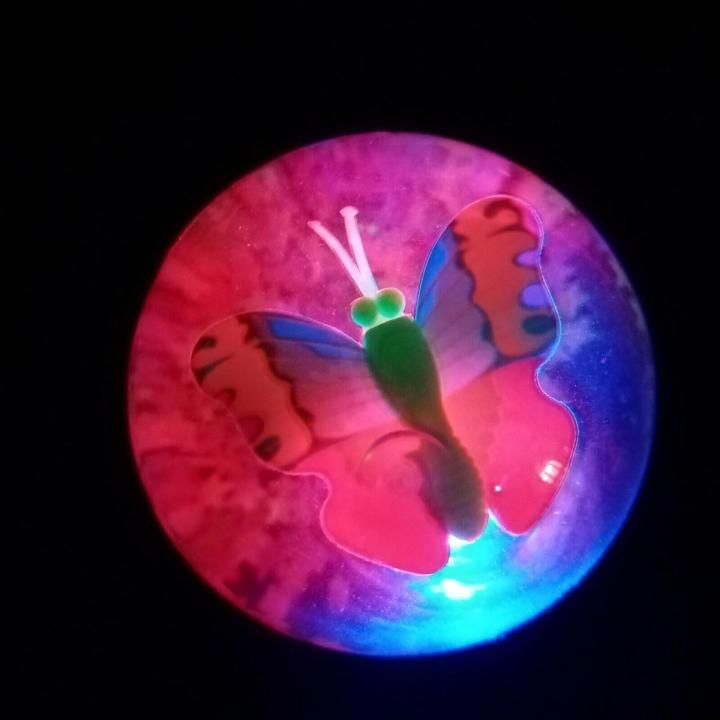 Transparent Rubber Ball Toy / Toy Ball with Flashing Light and Toy Inside