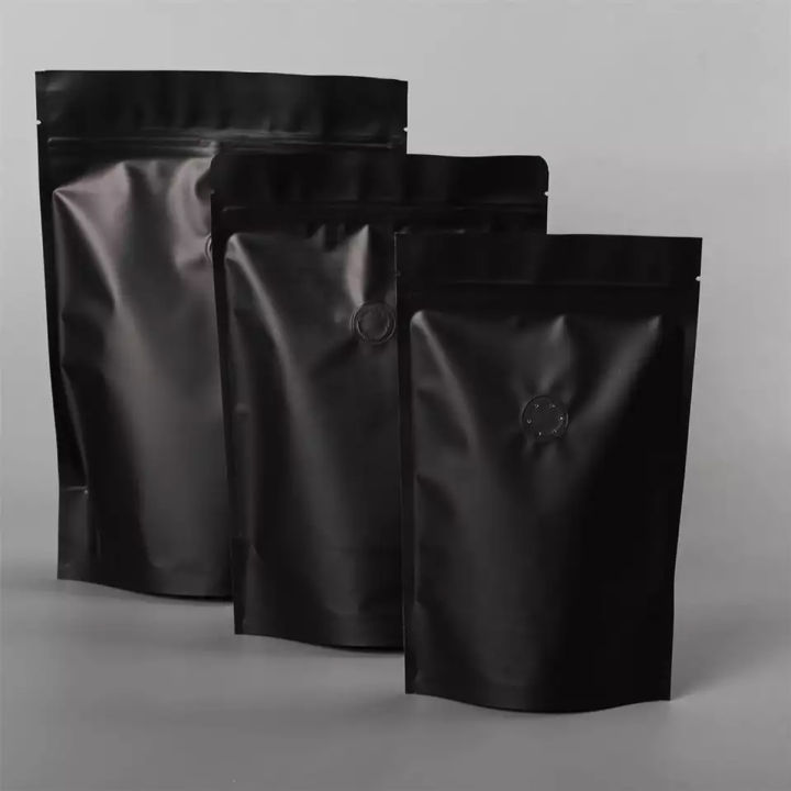 20x26 cm food Grade Coffee Standup Pouch With Valve pouches 50pcs/Lot