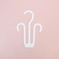 Multifunctional Windproof Plastic Double Hooks Shoes Hanger Creative Anti-drop Sandal Drying Rack Scarf Necktie Hook Home Organizer. 
