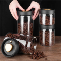 Coffee Beans Vacuum Sealed Tank Household Moisture-Proof Air Extraction Airtight Container Food Storage Jars, Easy Install Easy to Use C. 