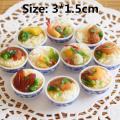 2PCS 1/6 Scale Miniature Chinese Dim Sum Dollhouse Pretend Food for Doll house Kitchen for Barbies Blyth Bjd Doll for Kids. 