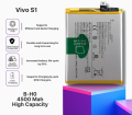 Vivo S1 , Y7s Battery Replacement B-HO Battery with 4500mAh Capacity _ Silver. 