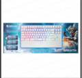Defender GK-184 semi mechanical RGB  keyboard USB wired keyboard for pc & laptop with wirst pad 87 Keys full Rgb. 