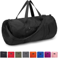 Gym Duffel, Sports Bag, Travel Bag, Black And Multi color, Round Foldable Gym Bag for Men and Women, Duffel Bag, Shoulder Bag, Gym Bag, For Traveling, Training, and Gym, Bag For Traveling, Bag For Sports,. 