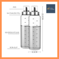 HAC HOMES Oil Bottle Dispenser With Cover Dust Proof Leak Proof High Borosilicate Glass Oil Vinegar Soy Sauce Bottle Dispenser For Condiments Kitchen Cooking Utensil High Quality Durable Heat Resistant Oil Dispenser. 