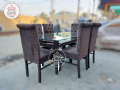 Dining Tables 6 chairs Shesham Wood Malahi Velvet Fabric / Chairs / Dining Tables / Chairs Set. 