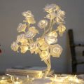 LED White Flower Lamp Electric Operated-KS. 
