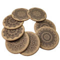 Beautifully crafted coasters Coasters set Vibrant colored coasters Eco-friendly wooden coasters Decorative drink coasters Nordic design coasters Creative design coasters  cork coasters Wooden mandala. 