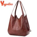 Vintage Women Hand Bag Designers Luxury Handbags Women Shoulder Bags Female Top-handle Bags Fashion Brand Handbags(28x12x30cm,). 