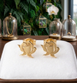 Customized 24K Gold Plated & Silver Earrings for Women Gift. 