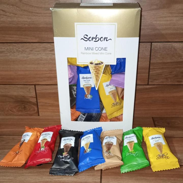Pack of 10 Sorbon Mni Cone Chocolate / Imported Chocolate / Sorbon Chocolate Art # OFA-SMCC-10
