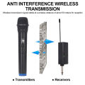 Wireless Karaoke Microphone Professional UHF Dual Channel Dynamic Cordless Microphone Portable Handheld Wireless Mic with Rechargeable Receiver for Karaoke Presentation Wedding Meeting Wireless Microphone Uhf Dynamic Handheld Party Smart Tv Speaker Singin. 