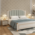 Luxury Two Drawer Side Table - Modern Bedside Table with Serving and Nesting Capabilities, Wooden Accent End Table. 