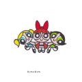 Powerpuff Girls FACES Iron On Patch Sew On transfer The Power puff Girls cartoon#2176. 