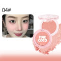 Peach Pink Shimmer Blush Powder Palette Apricot Orange Cheek Rouge Blush Powder Makeup Brighten Highlight Face Blusher Powder kunminghaoming. 