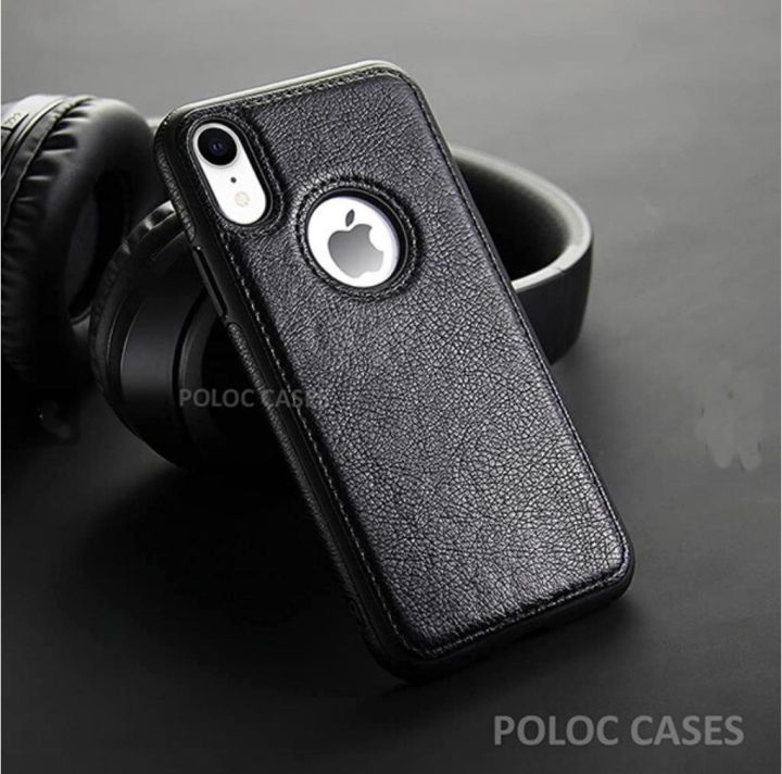 Leather%20Logo%20Cut%20Back%20Case%20For%20Apple%20IPhone%20XR%20-%20Image%202
