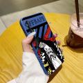 chenyyka For OPPO Reno 4 Pro 5G Case Thin Original Side Edge Square Phone Case Silicone Casing Fashion Tide Masked Boy Full Back Cover Camera Cases Shockproof Protection Softcase. 